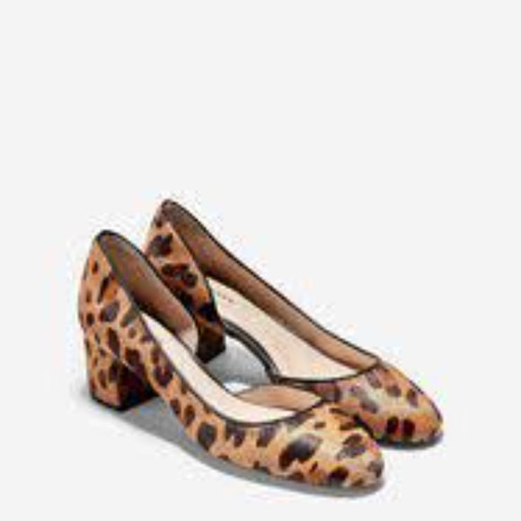 Cole Haan Real Fur 2" heel Professional Chic Heels 6B - Picture 3 of 6